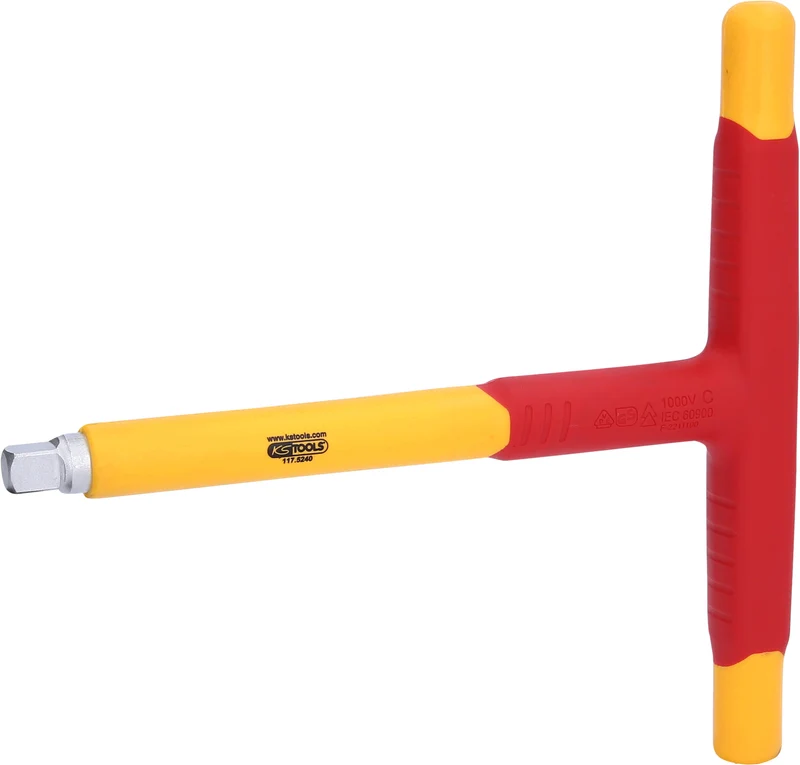 KS TOOLS 3/8" Isolierter T-Griff-Aufsteckschlüssel, 200mm ( 117.5240 )