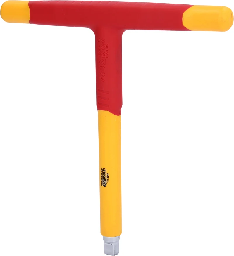 KS TOOLS 3/8" Isolierter T-Griff-Aufsteckschlüssel, 200mm ( 117.5240 )