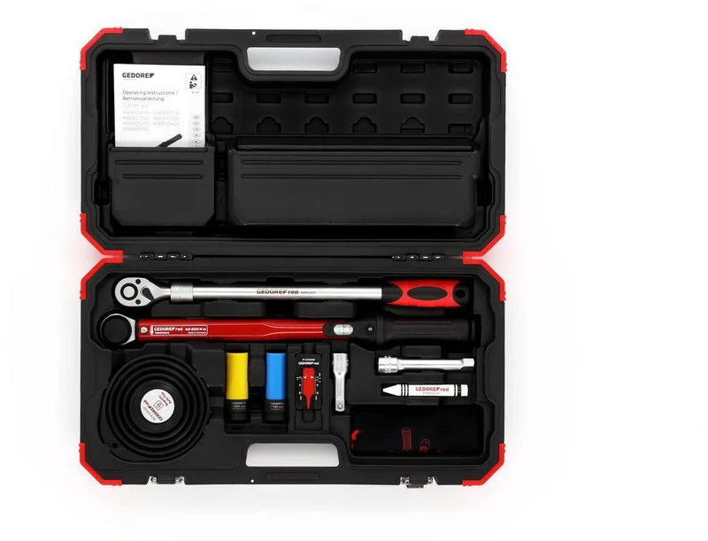 GEDORE RED Radmontageset R68903011 11-teilig mit Drehmomentschlüssel & Teleskopknarre