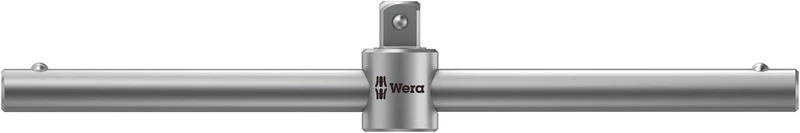 WERA Zyklop Quergriff 8789 B 3/8 Zoll Vierkant 165 mm CV mattverchromt mit verschiebbarem Antrieb