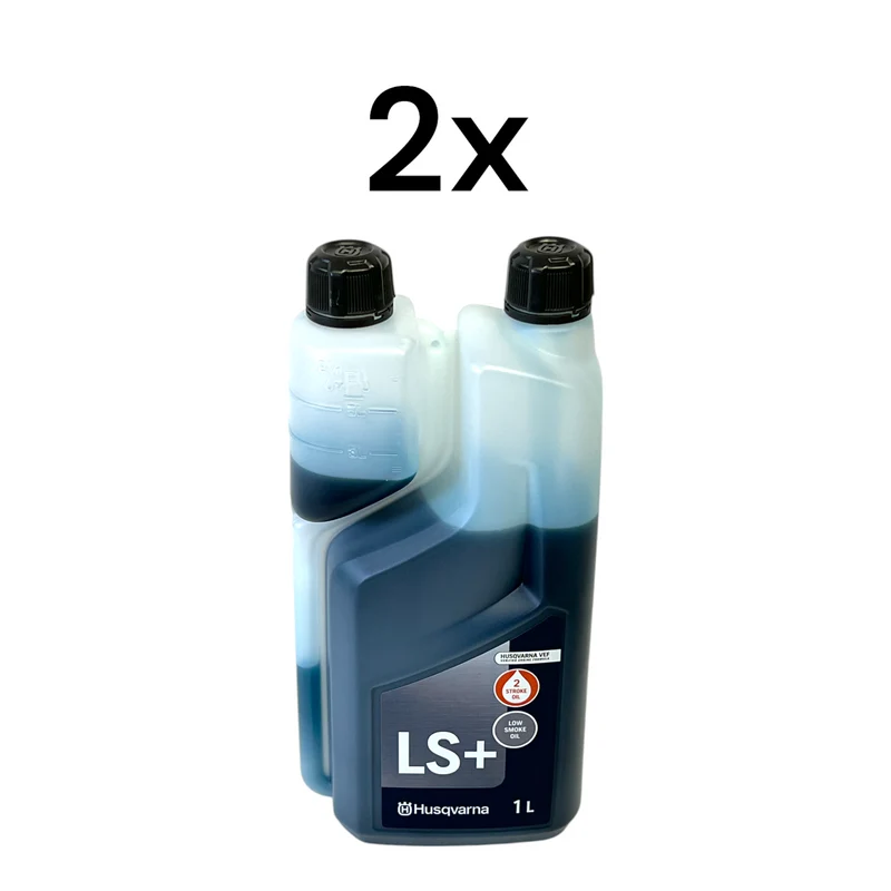 Husqvarna 2x LS+ Zweitakt Öl 1 Liter ( 2x 578037002 ) - 2 Stroke Oil - Low Smoke Oil