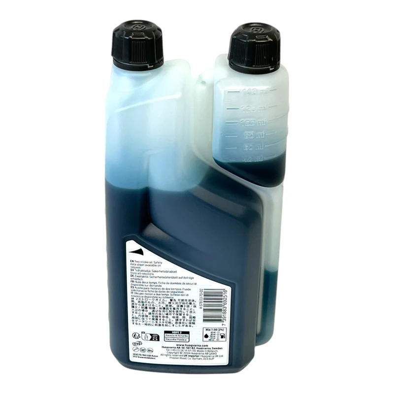 Husqvarna 2x LS+ Zweitakt Öl 1 Liter ( 2x 578037002 ) - 2 Stroke Oil - Low Smoke Oil