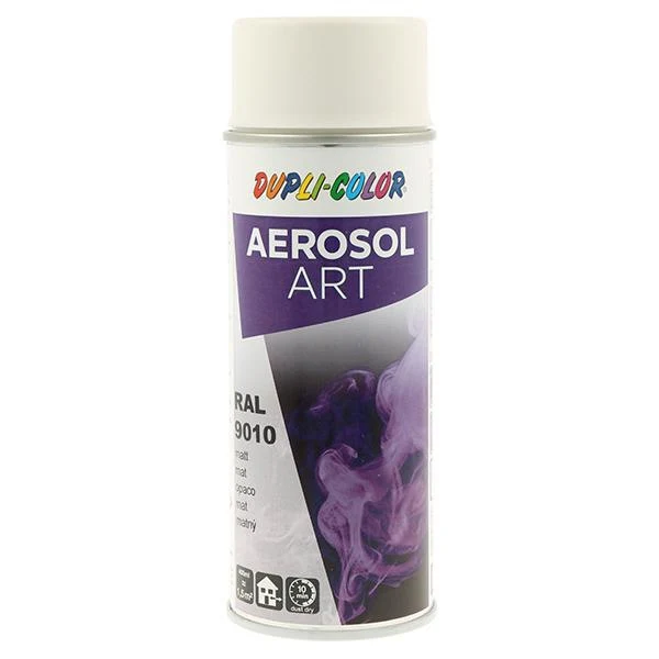 DUPLI-COLOR Buntlackspray AEROSOL Art reinweiss matt 6 Stück ( 4000363044 )