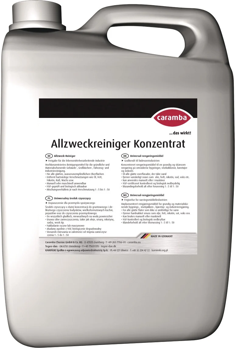 CARAMBA Allzweckreiniger 10 l NSF C1 Konzentrat – phosphatfrei, für Lebensmittelindustrie