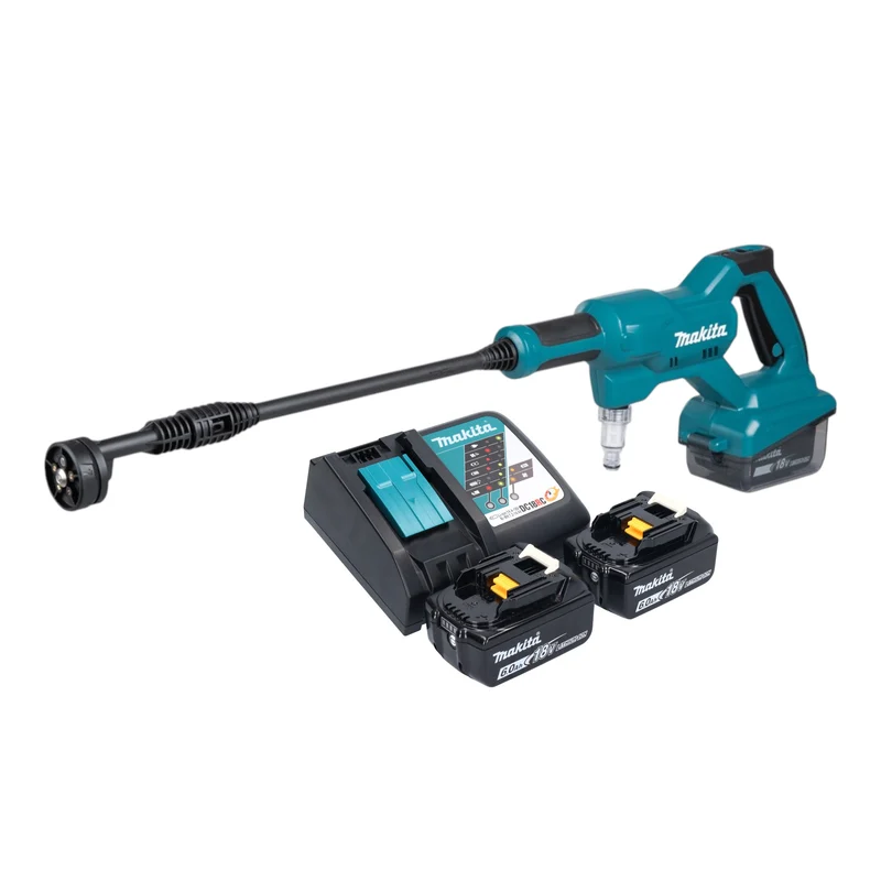 Makita DHW 180 RG Akku Druckreiniger 18 V 24 bar + 2x Akku 6,0 Ah + Ladegerät