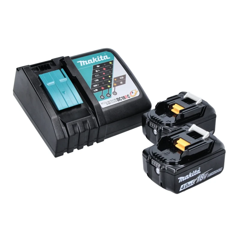 Makita DHG 180 RM Akku Heißluftgebläse 18 V 550 °C + 2x Akku 4,0 Ah + Ladegerät