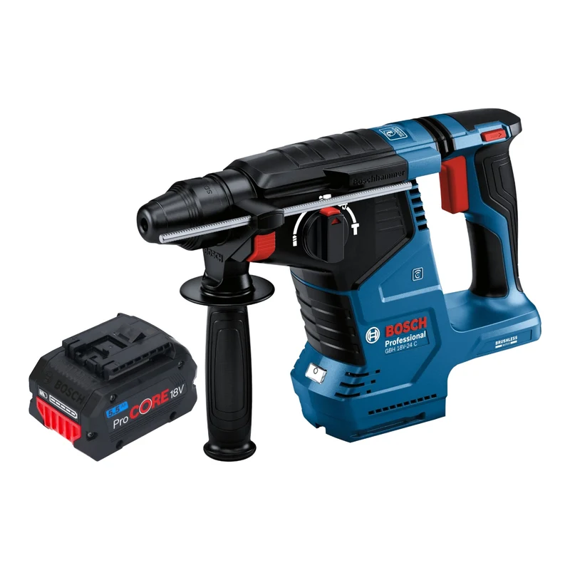 Bosch GBH 18V-24 C Professional Akku Bohrhammer 18 V 2,4 J Brushless SDS plus + 1x ProCORE Akku 5,5 Ah - ohne Ladegerät