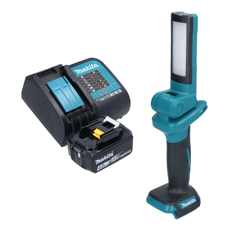 Makita DML 816 SM1 Akku Arbeitsleuchte 18 V 100 - 500 lm LED + 1x Akku 4,0 Ah + Ladegerät