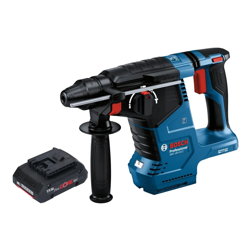 Bosch GBH 18V-24 C Professional Akku Bohrhammer 18 V 2,4 J Brushless SDS plus + 1x ProCORE Akku 4,0 Ah - ohne Ladegerät