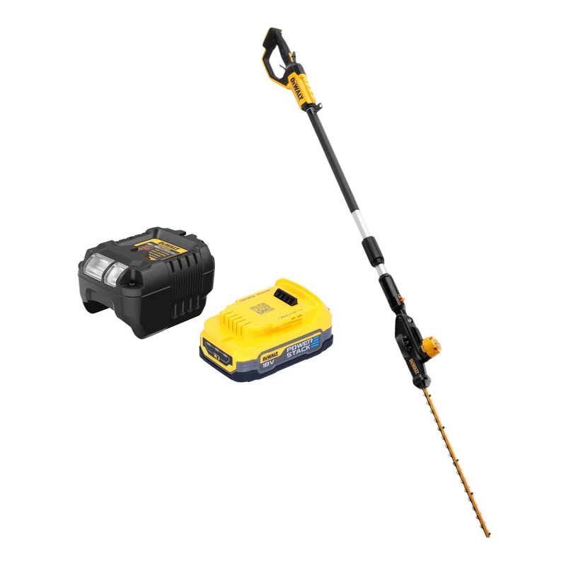 DeWalt DCMPH 566 E1 Akku Stabheckenschere 18 V 55 cm + 1x Powerstack Akku 1,7 Ah + Ladegerät