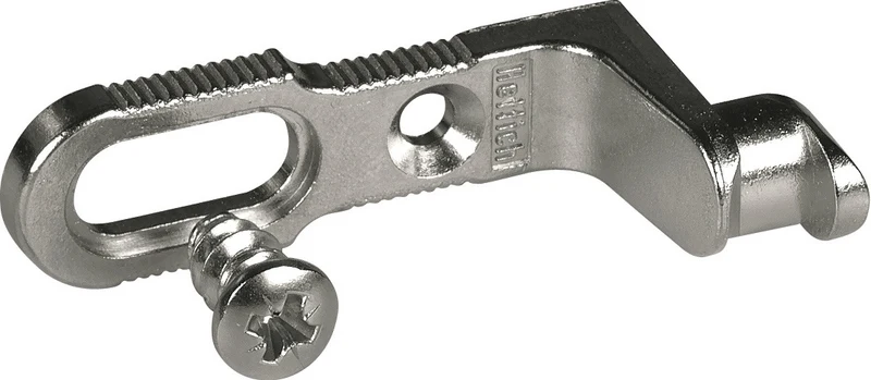 HETTICH Rückwandverbinder Zinkdruckguss vernickelt – 4 Stück Blisterbox