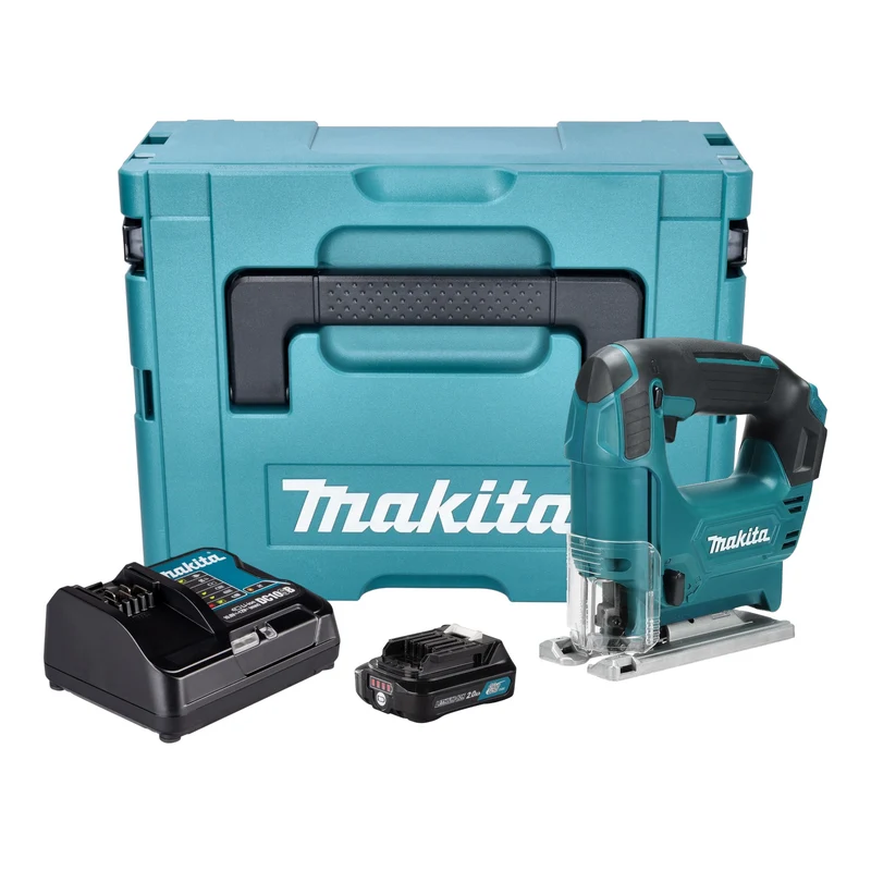 Makita JV 101 DSA1J Akku Stichsäge 12 V max. 65 mm + 1x Akku 2,0 Ah + Ladegerät + Makpac