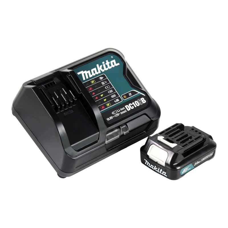 Makita JV 101 DSA1J Akku Stichsäge 12 V max. 65 mm + 1x Akku 2,0 Ah + Ladegerät + Makpac