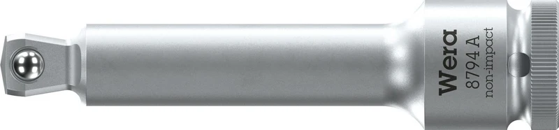 Wera 8794 A Wobble-Verlängerung 1/4 Zoll, 56 mm, schwenkbar bis 15°, CV-Stahl