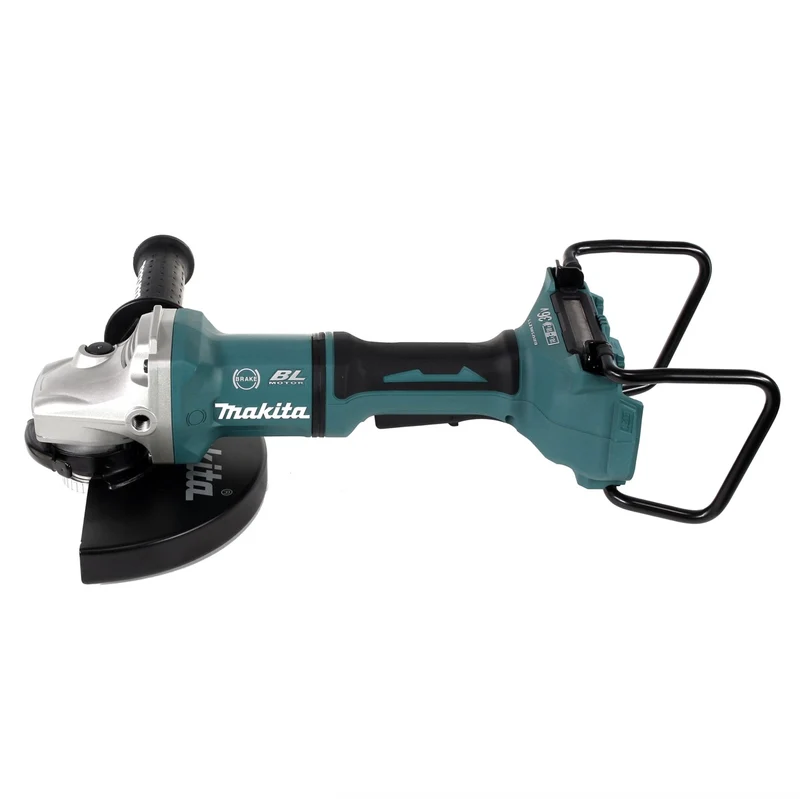 Makita DGA 900 PTKX2 Akku Winkelschleifer 36V ( 2x18V ) 230mm Brushless + 2x Akku 5,0Ah + Doppelladegerät + Ezynut + Koffer