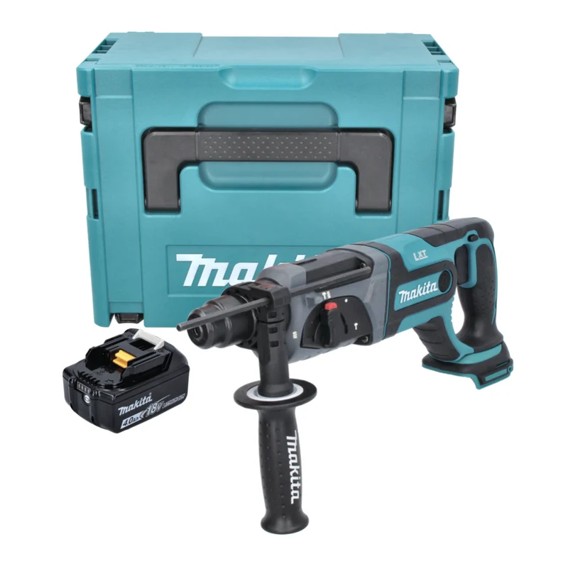 Makita DHR 241 M1J Akku Bohrhammer 18 V 2,0 J SDS plus + 1x Akku 4,0 Ah + Makpac - ohne Ladegerät
