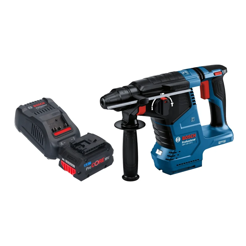 Bosch GBH 18V-24 C Professional Akku Bohrhammer 18 V 2,4 J Brushless SDS plus + 1x ProCORE Akku 8,0 Ah + Ladegerät
