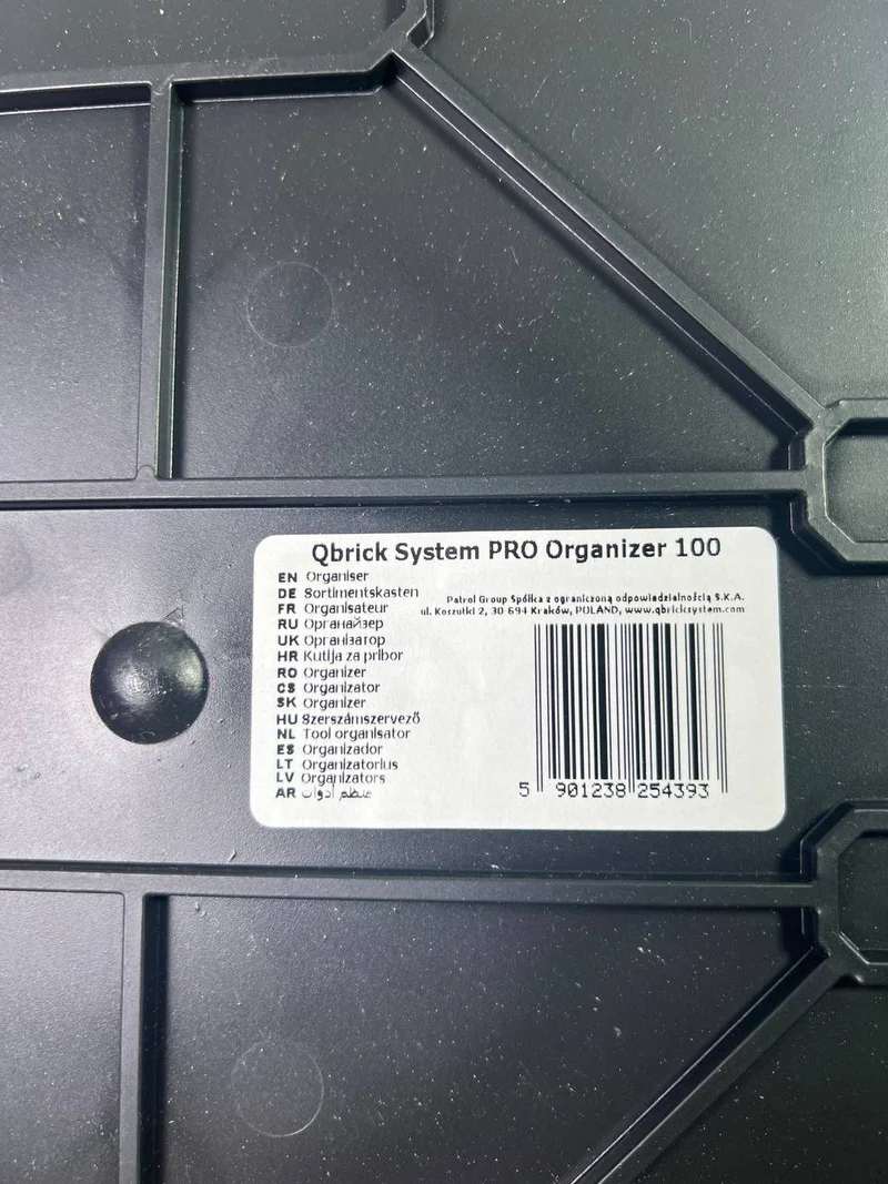 Qbrick System PRO 100 Organizer 452 x 296 x 79 mm 5 l - Beschädigt