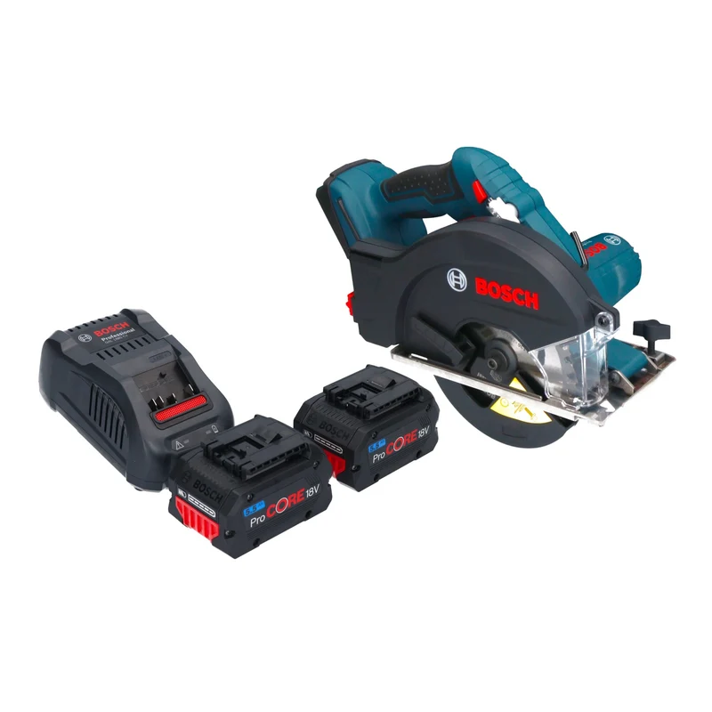 Bosch GKM 18V-50 Professional Akku Metall Handkreissäge 18 V 136 mm Brushless + 2x ProCORE Akku 5,5 Ah + Ladegerät