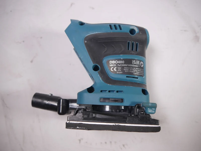 Makita DBO 480 Z Akku Schwingschleifer 18 V 112 x 102 mm Solo - Gebraucht