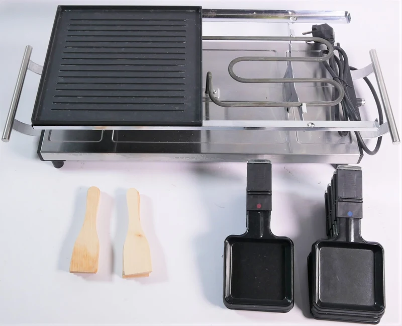 ProfiCook PC-RG 1144 Raclette Grill 2 in 1 Naturgrillstein Wendegussplatte 1700W - Unvollständig