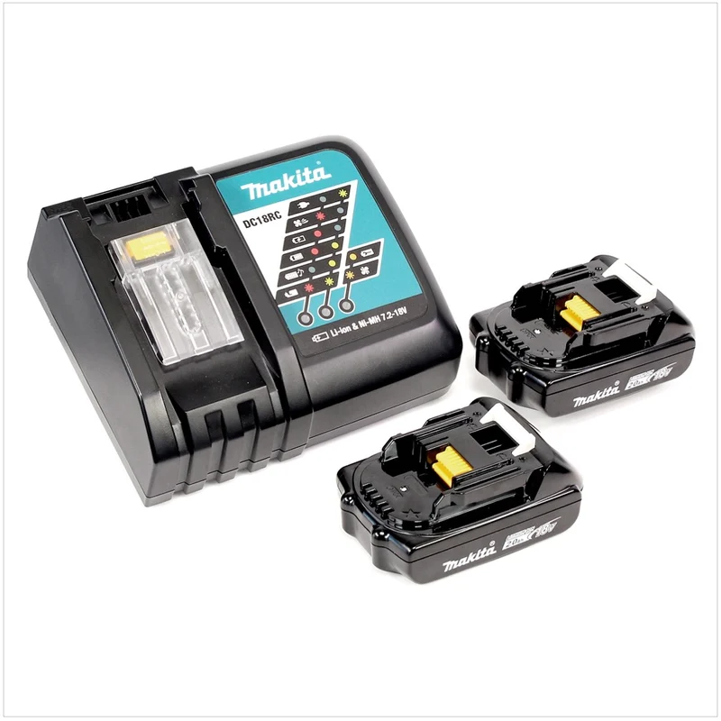 Makita DHP 482 RAJ Akku Schlagbohrschrauber 18 V 62 Nm + 2x Akku 2,0 Ah + Ladegerät + Makpac