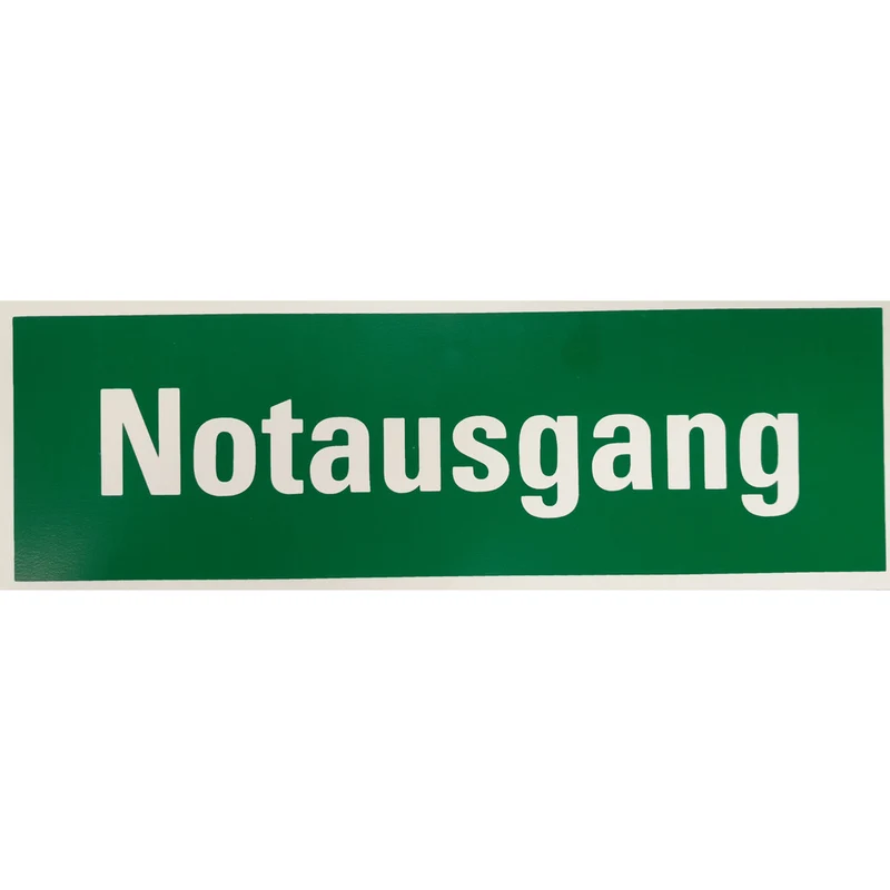 Fluchtwegschild - Notausgang