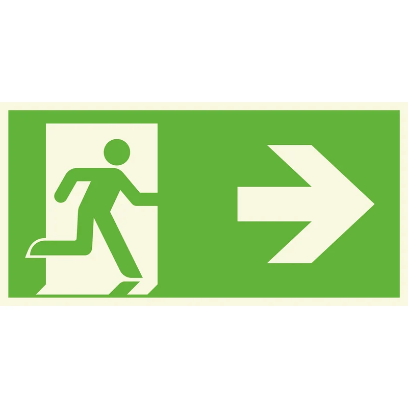 Fluchtwegschild - Notausgang
