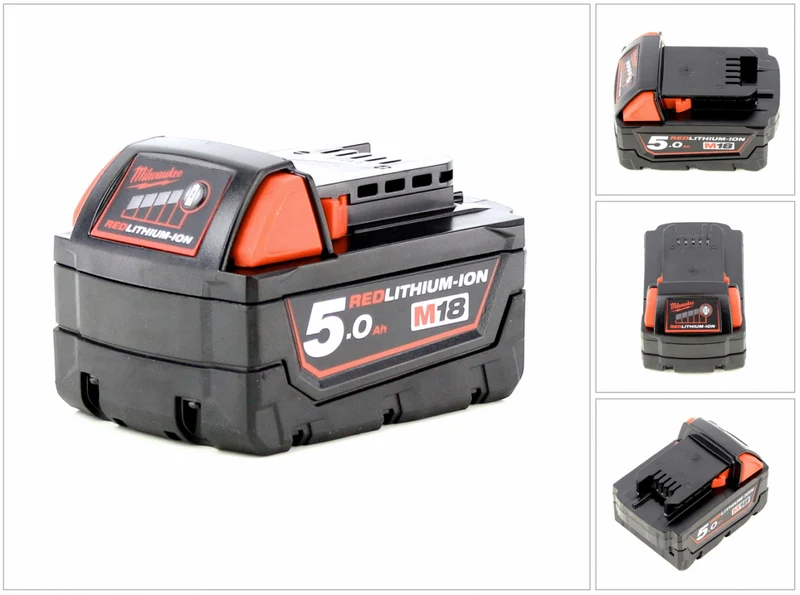 Milwaukee M18 B5 Akku 18 V / 5,0 Ah / 5000 mAh - Leicht Gebraucht