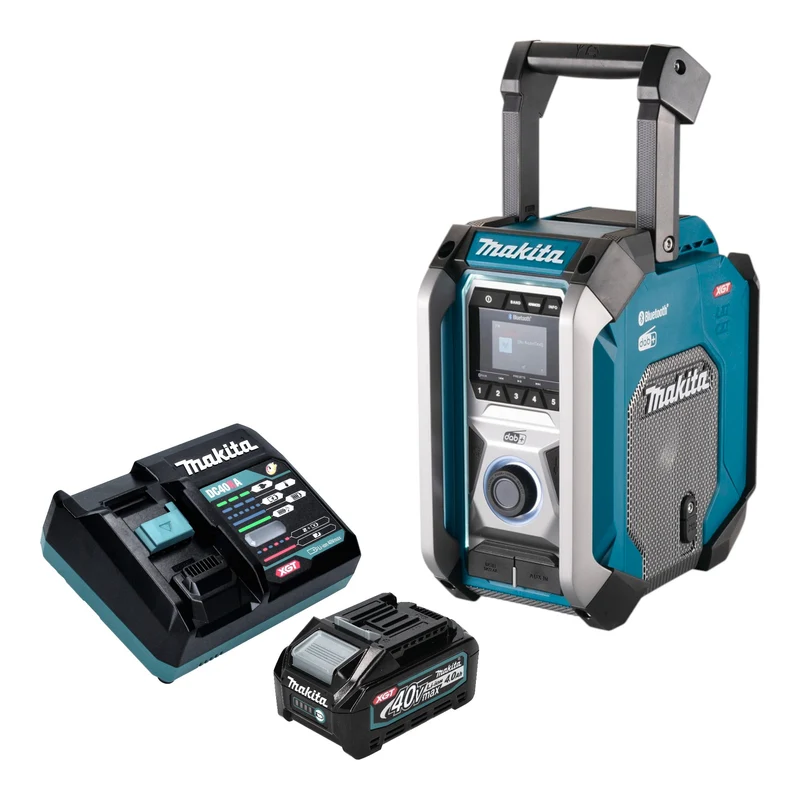 Makita MR 007 GM101 Akku Baustellenradio 12 - 40 V max. Bluetooth DAB+ USB + 1x Akku 4,0 Ah + Ladegerät