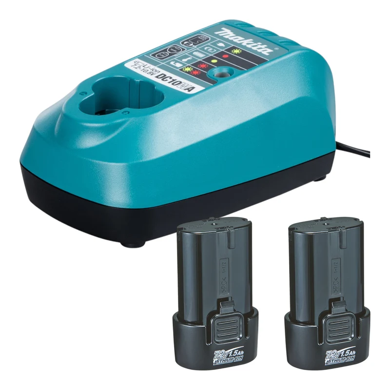 Makita DF 012 DSE Akku Knickschrauber 7,2 V 5,6 Nm + 2x Akku 1,5 Ah + Ladegerät + Koffer