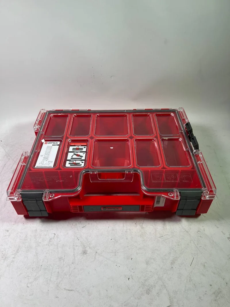 Qbrick System PRO 300 MFI RED ULTRA HD Organizer 9 l stapelbar IP54 - Beschädigt