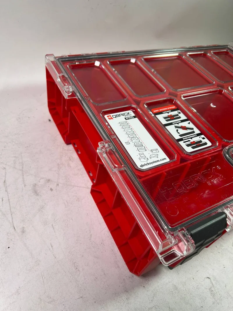 Qbrick System PRO 300 MFI RED ULTRA HD Organizer 9 l stapelbar IP54 - Beschädigt