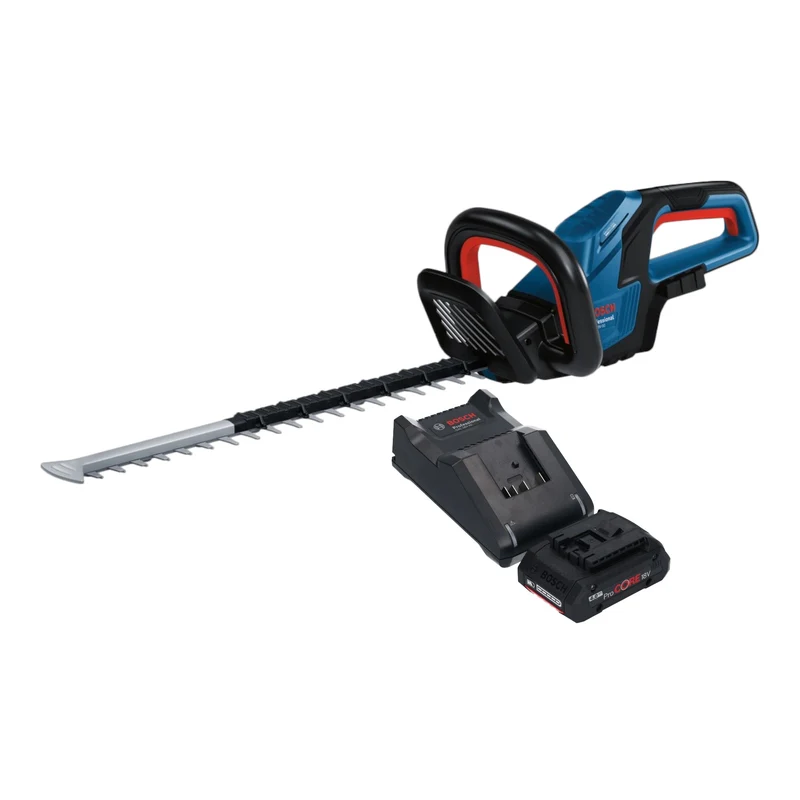 Bosch GHE 18V-50 Professional Akku Heckenschere 18 V 50 cm Brushless + 1x ProCORE Akku 4,0 Ah + Ladegerät