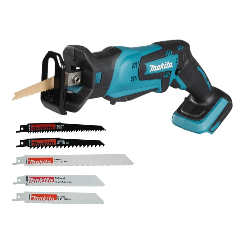 Makita DJR 185 Z Akku Reciprosäge Säbelsäge 18 V + Reciprosägeblatt Set ( P-83967 ) - ohne Akku, ohne Ladegerät