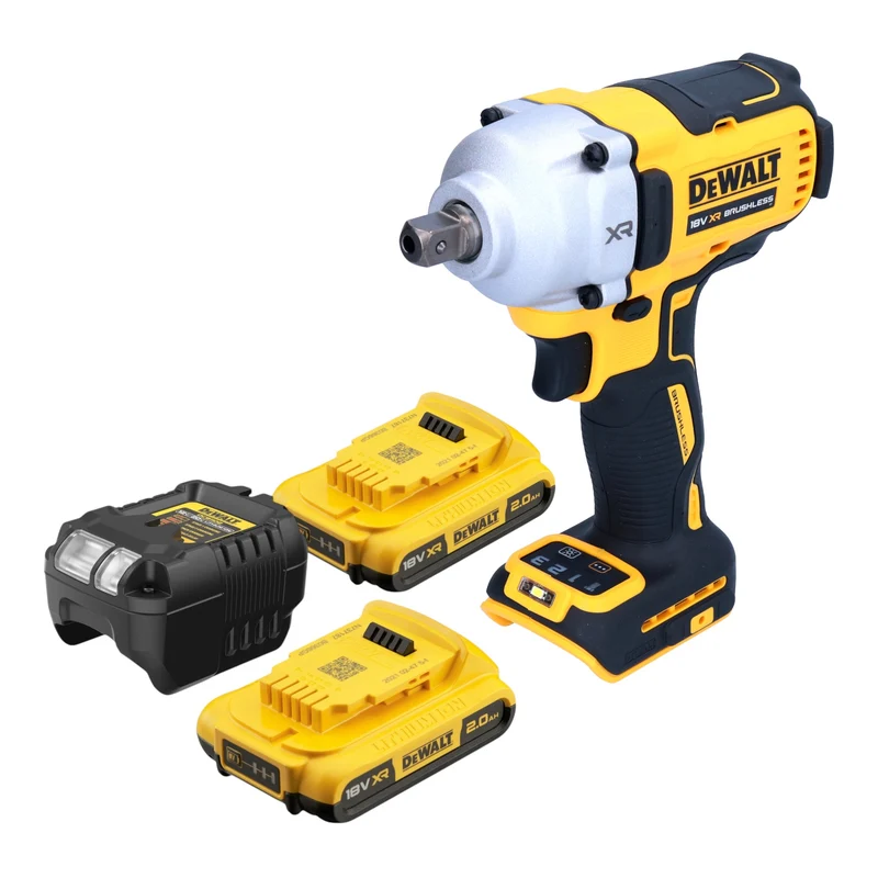 DeWalt DCF 892 D2 Akku Schlagschrauber 18 V 812 Nm 1/2" Brushless + 2x Akku 2,0 Ah + Ladegerät