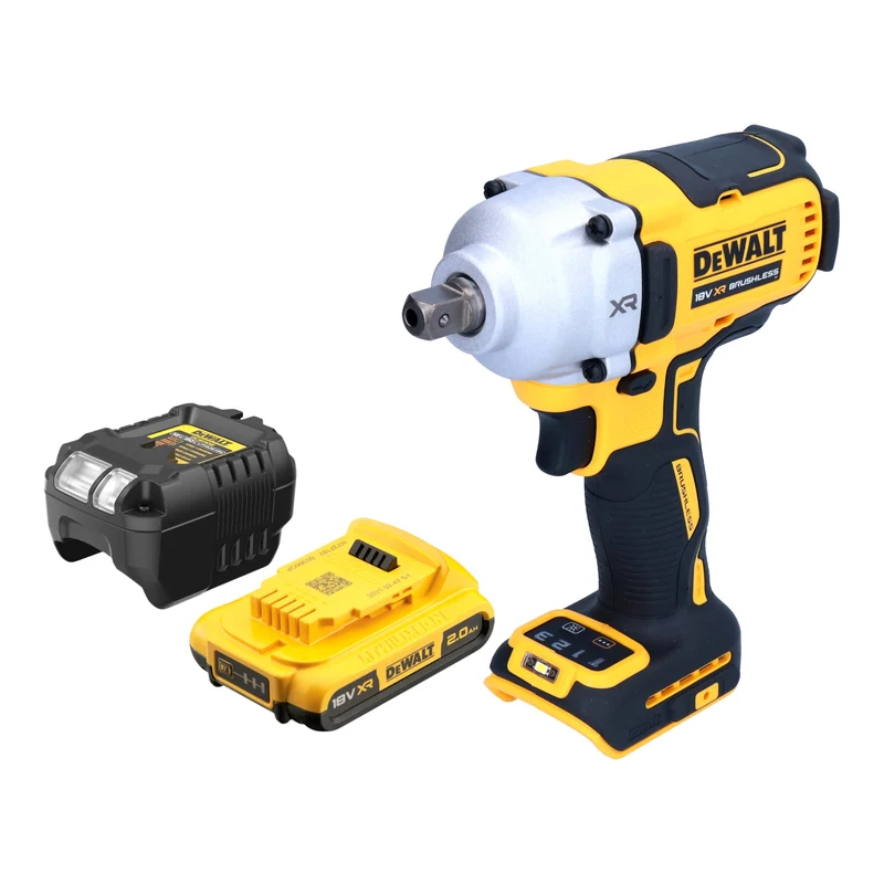DeWalt DCF 892 D1 Akku Schlagschrauber 18 V 812 Nm 1/2" Brushless + 1x Akku 2,0 Ah + Ladegerät
