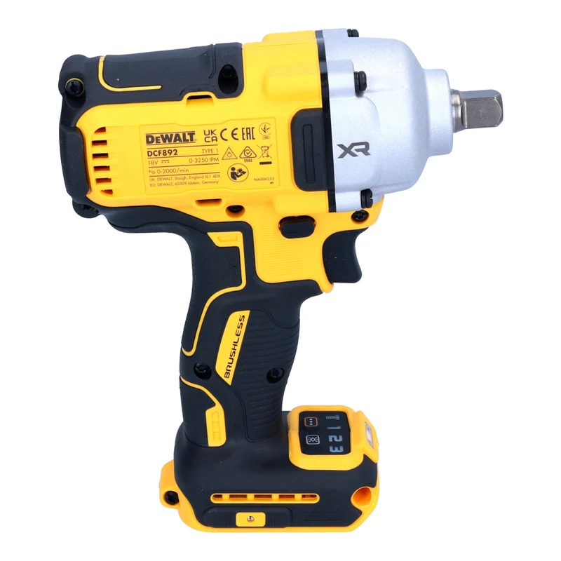 DeWalt DCF 892 D1 Akku Schlagschrauber 18 V 812 Nm 1/2" Brushless + 1x Akku 2,0 Ah + Ladegerät