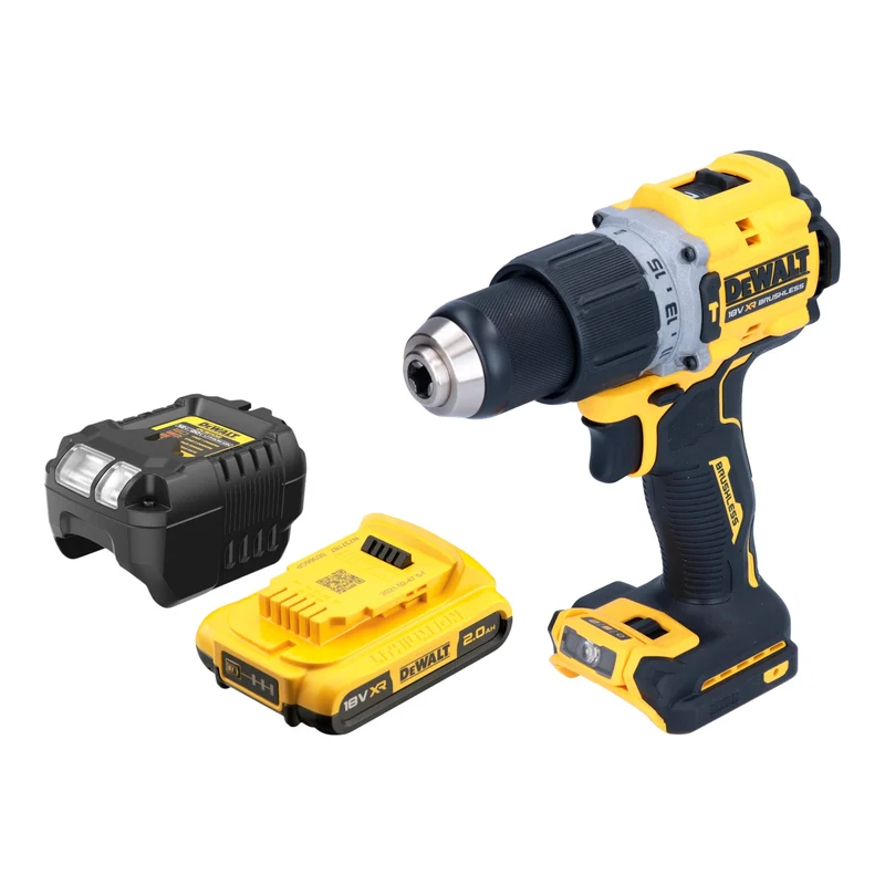DeWalt DCD 805 D1 Akku Schlagbohrschrauber 18 V 90 Nm Brushless + 1x Akku 2,0 Ah + Ladegerät