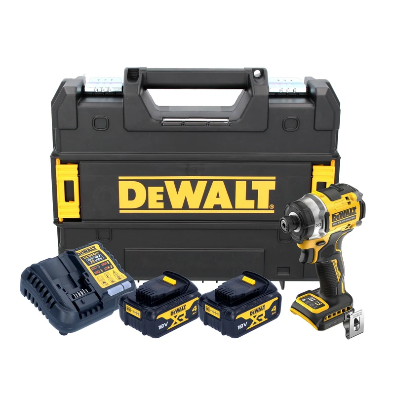 DeWalt DCF 860 M2T Akku Schlagschrauber 18 V 282 Nm 1/4" Brushless + 2x Akku 4,0 Ah + Ladegerät + TSTAK