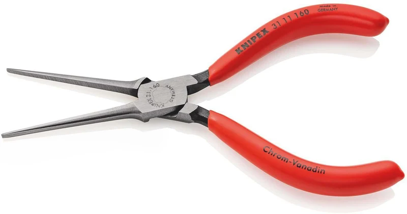 KNIPEX Nadelzange 160 mm mit Kunststoffüberzug – Präzise Greifzange für feinste Montagearbeiten