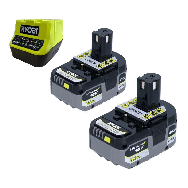 RYOBI R18AG7-0 Akku Winkelschleifer 18 V 125 mm Brushless + 2x Akku 5,0 Ah + Ladegerät