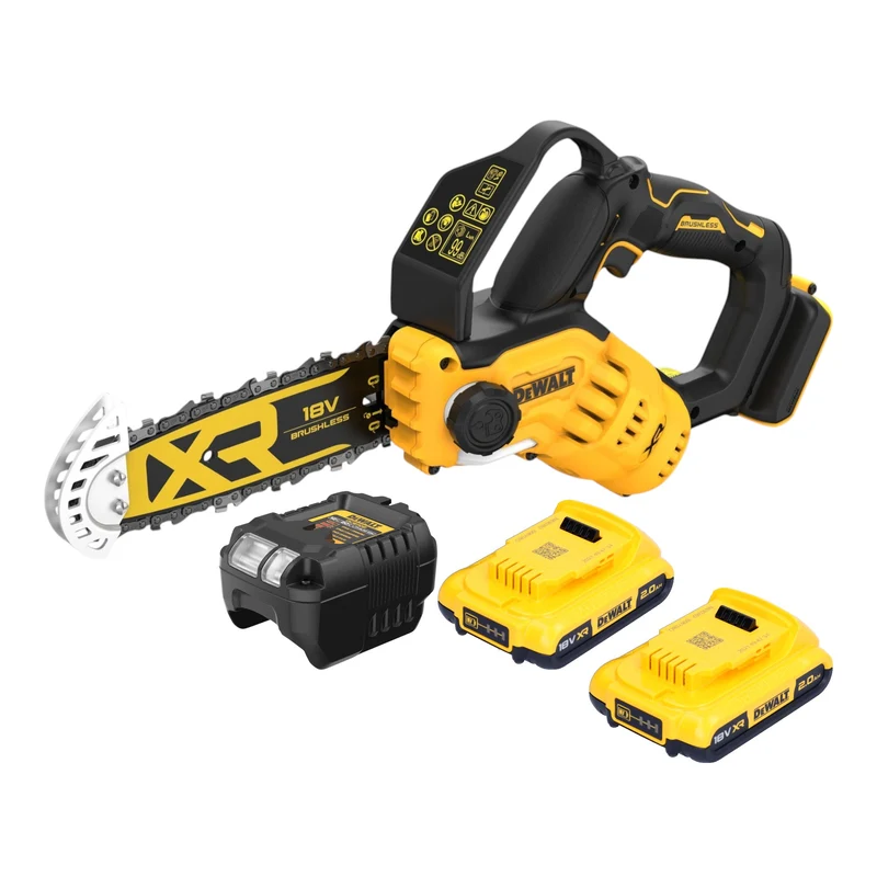DeWalt DCMPS 520 D2 Akku Astsäge 18 V 20 cm Brushless + 2x Akku 2,0 Ah + Ladegerät