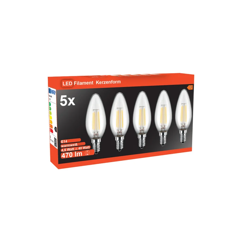 LED Filament Lampe Kerzenform C35 / E14 / Set