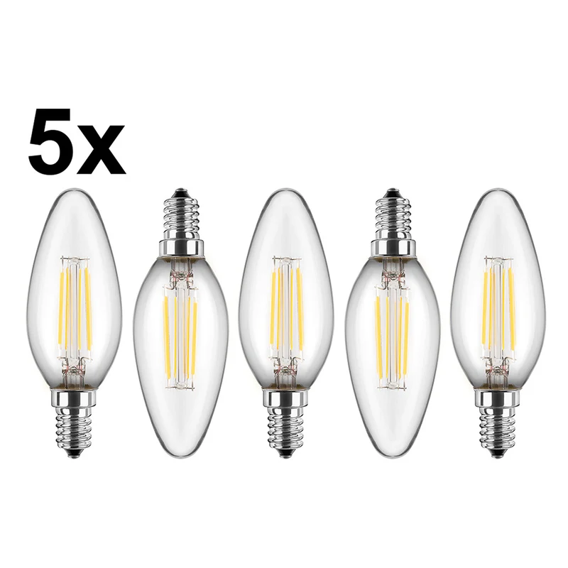 LED Filament Lampe Kerzenform C35 / E14 / Set