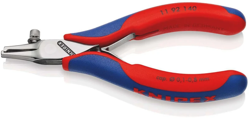 KNIPEX Elektronikabisolierzange 140 mm für Leiter 0,1–0,8 mm – präzise Abisolierung
