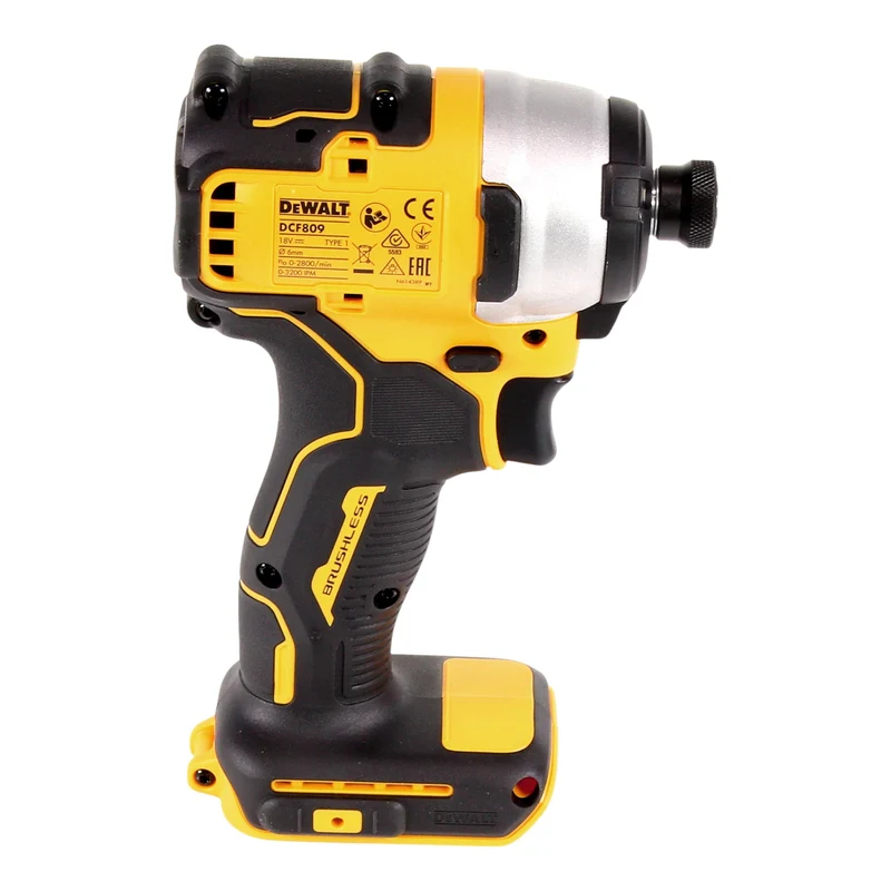 DeWalt DCF 809 D2 Akku Schlagschrauber 18 V 190 Nm 1/4" Brushless + 2x Akku 2,0 Ah + Ladegerät