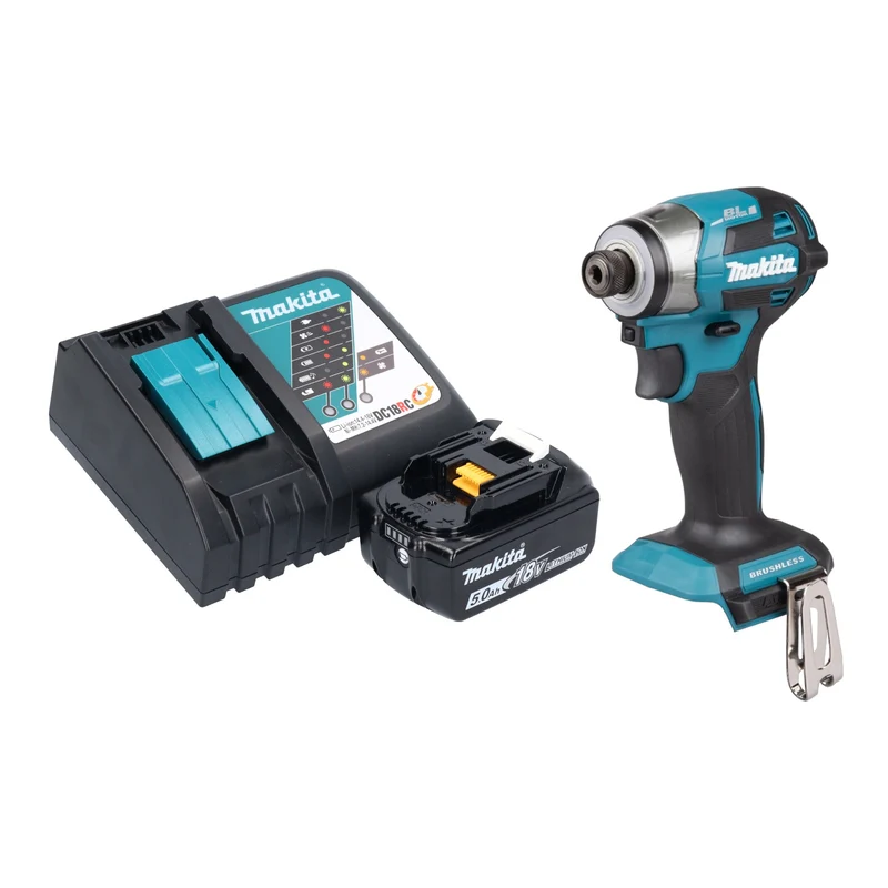 Makita DTD 173 RT1 Akku Schlagschrauber 18 V 180 Nm 1/4“ Brushless + 1x Akku 5,0 Ah + Ladegerät