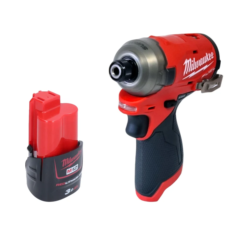 Milwaukee M12 FQID-301 Akku Schlagschrauber 12 V 50 Nm 1/4" Brushless + 1x Akku 3,0 Ah - ohne Ladegerät