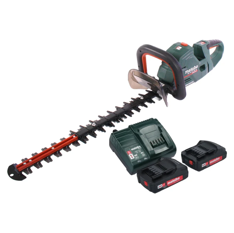 Metabo HS 18 LTX BL 55 Akku Heckenschere 18 V 50 cm Brushless + 2x Akku 2,0 Ah + Ladegerät